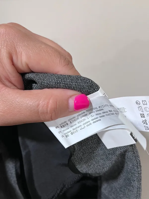 NWT ZARA Zara "The Modern High-Rise" pants gray high-rise waist size 12 - Image 9