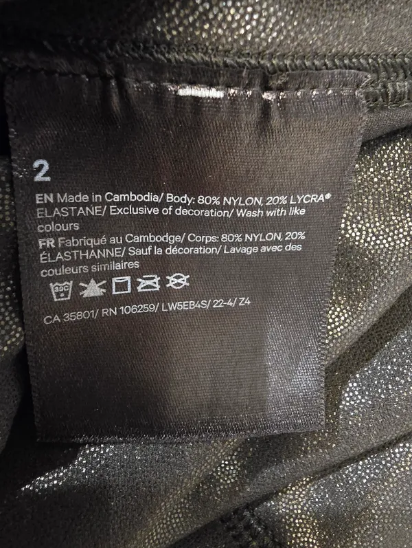 {2} Lululemon Align High Rise Pant Legging Tights Black Shine - Image 13