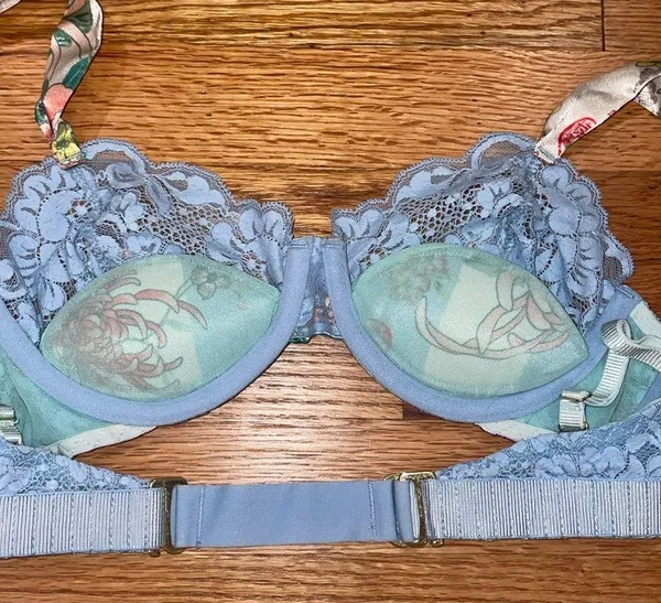 Free People NWT HAH blue padded bralette - Image 4