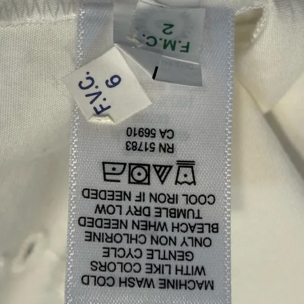 Maurices White Eyelet 100% Cotton Blouse size Small NWT - Image 9
