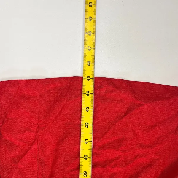 NWT Farm Rio Stretch Linen Blend Cami Maxi Dress Size S Classic RED - Image 16