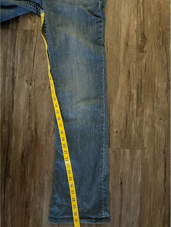 Y2K UKnighted Royal Jeans Sz 10 Boot Cut Dark Wash Pants - Image 5