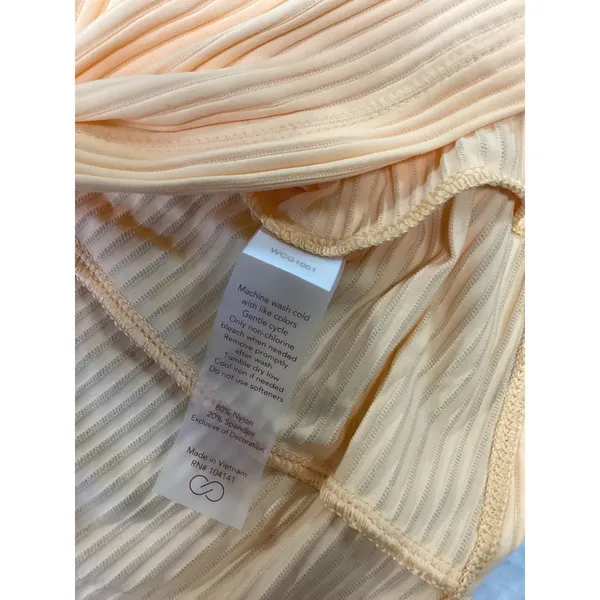 Calia Golf Renew‎ Cap Sleeve Polo Peach Sherbet Ribbed Quarter Zip XS WCG1001 - Image 4