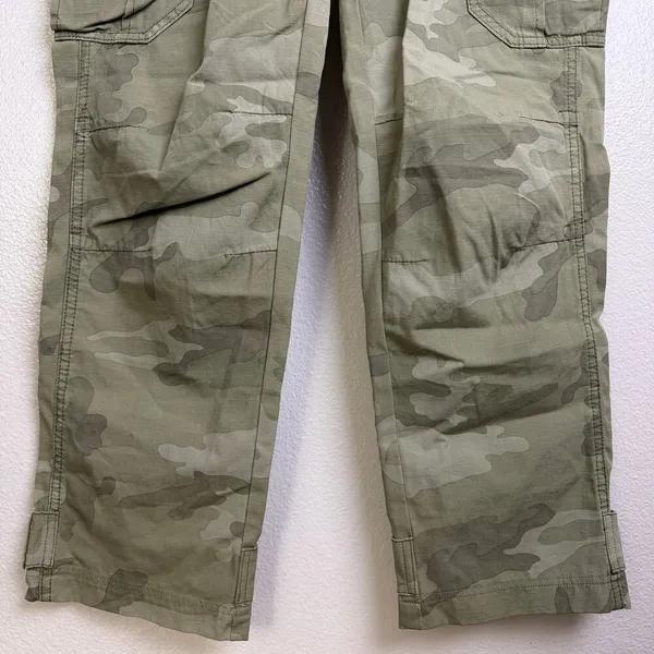 G Star Raw Danbury Field Cargo Pants Womens 26 Green Camo Utility Embroider Army - Image 6