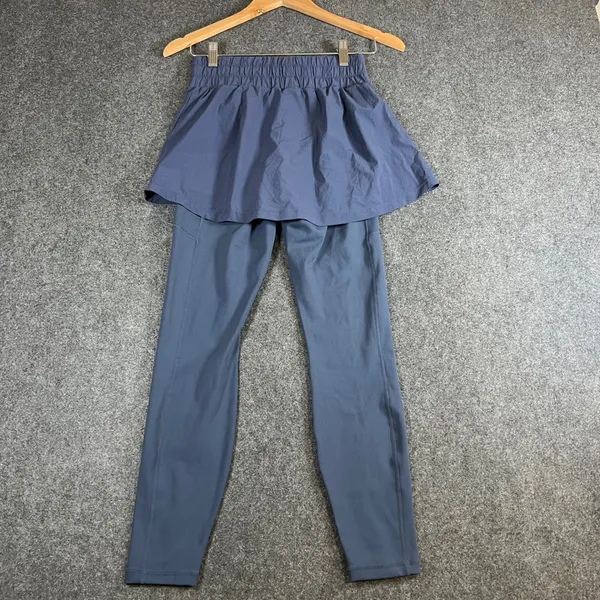 POPFLEX Women XXS Navy‎ Blue Skirted Leggings 25" Inseam High Waist Activewear - Image 2