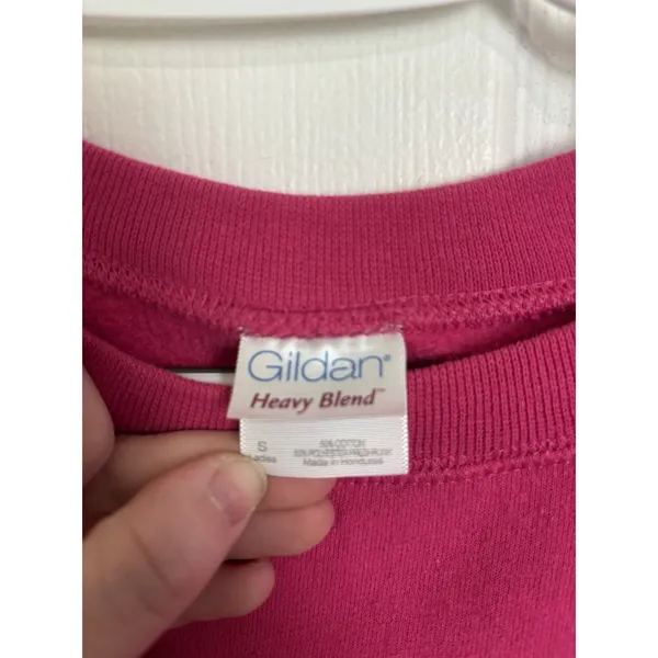 Pink Pony Horse Rhinestone Homemade Crewneck Sweatshirt S Equestrian Cowgirl - Image 3