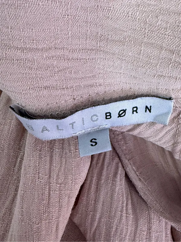 Baltic Born Delilah Maxi Dress Blush Pink Size Small Smocked Waist - Image 5