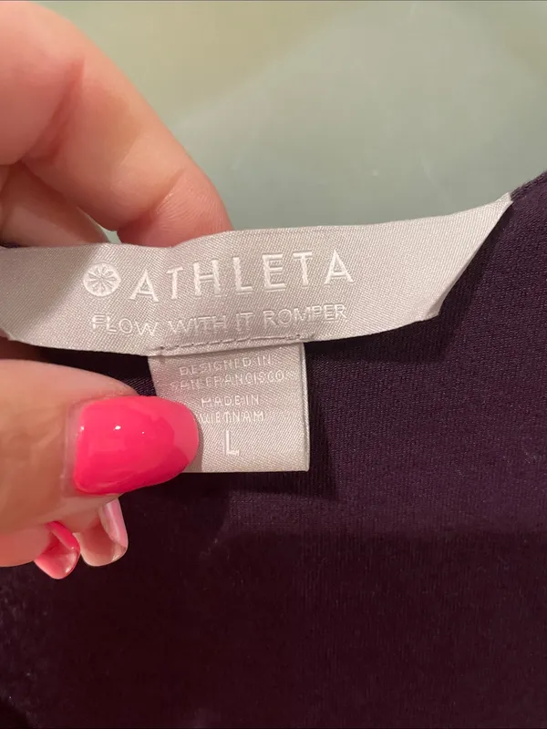 Athleta Plum Flow With It Romper - Image 2