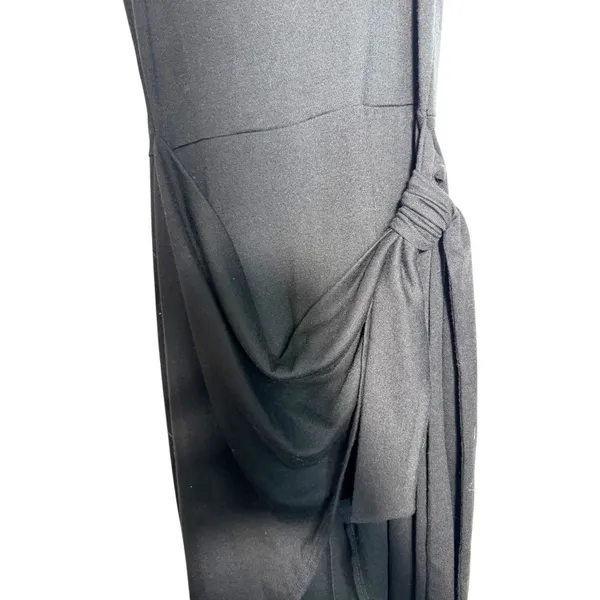 LBLC The Label Revolve Eva Dress Black Faux Wrap Midi Dress XS NEW with Tags - Image 5