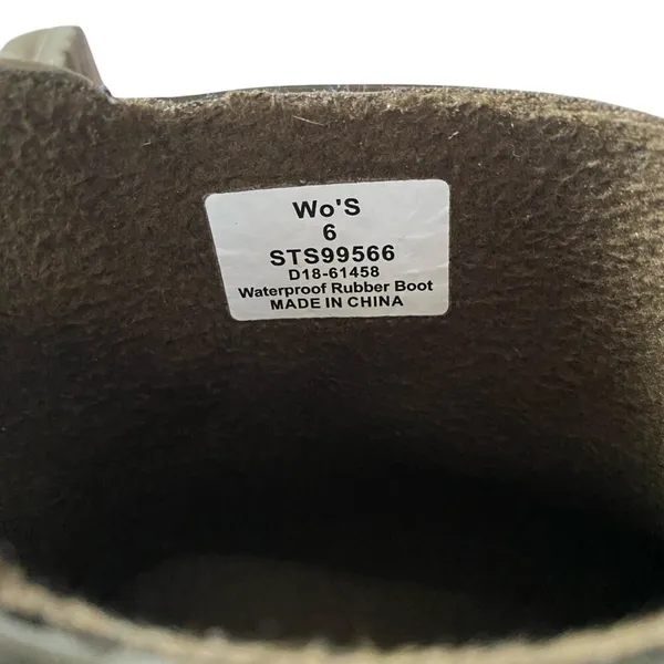 Top-Sider women's size 6 army green waterproof rubber rain boots footwear - Image 11