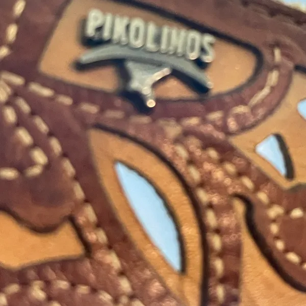 PIKOLINOS Brown Leather Cutout Mules - Image 5