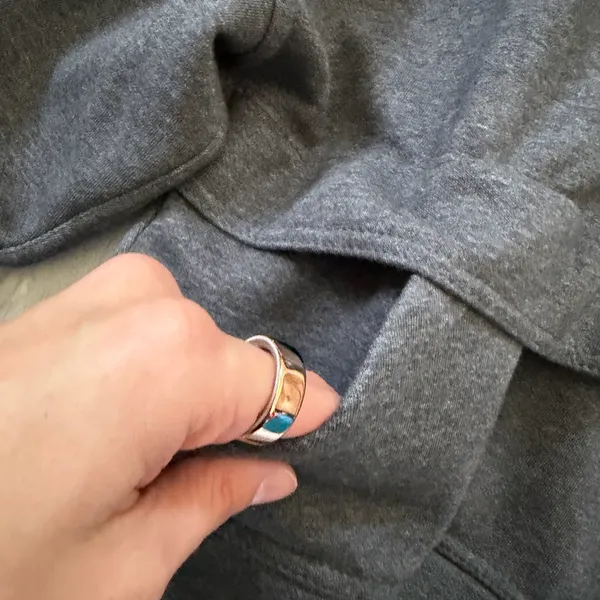 Anthropologie Daily Practice Henley Boxy Oversized Cropped Hooded Sweatshirt xs - Image 6