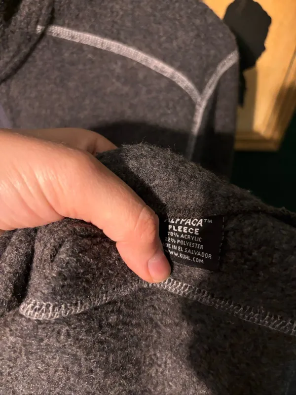 KUHL Gray Full Alpaca Zip Women’s Fleece Jacket Size Large - Image 4