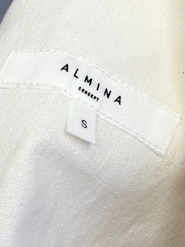 Almina Concept Sleeveless V-Neck Maxi Dress in White - Image 9