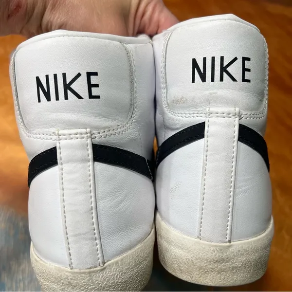 Nike Blazer Mid ‘77 Vintage White Black Sneakers basketball foam tongue 7.5 - Image 11
