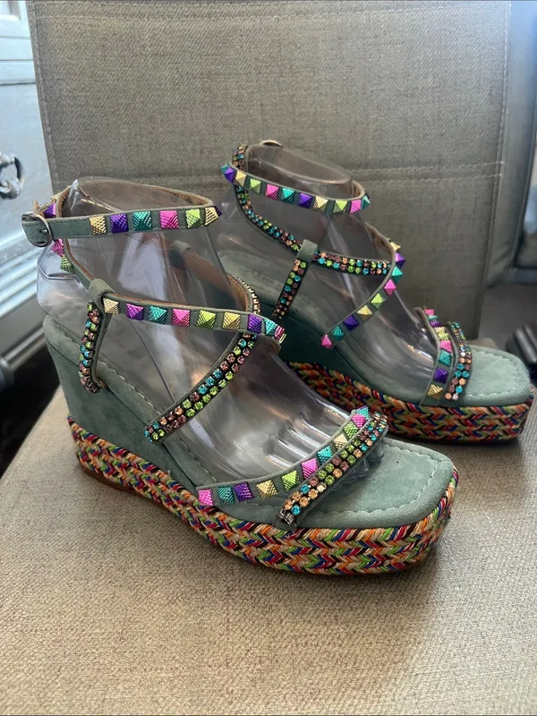 Alma en Pena Colorful Strappy Platform Sandals festival - Image 2