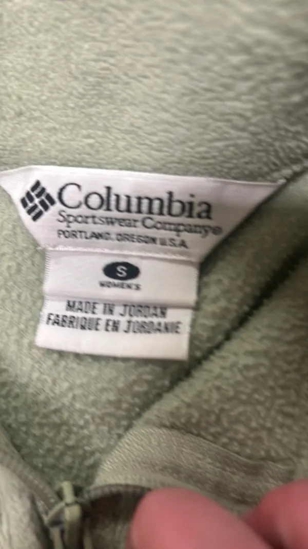 Columbia Light Green Zip Up - Image 3