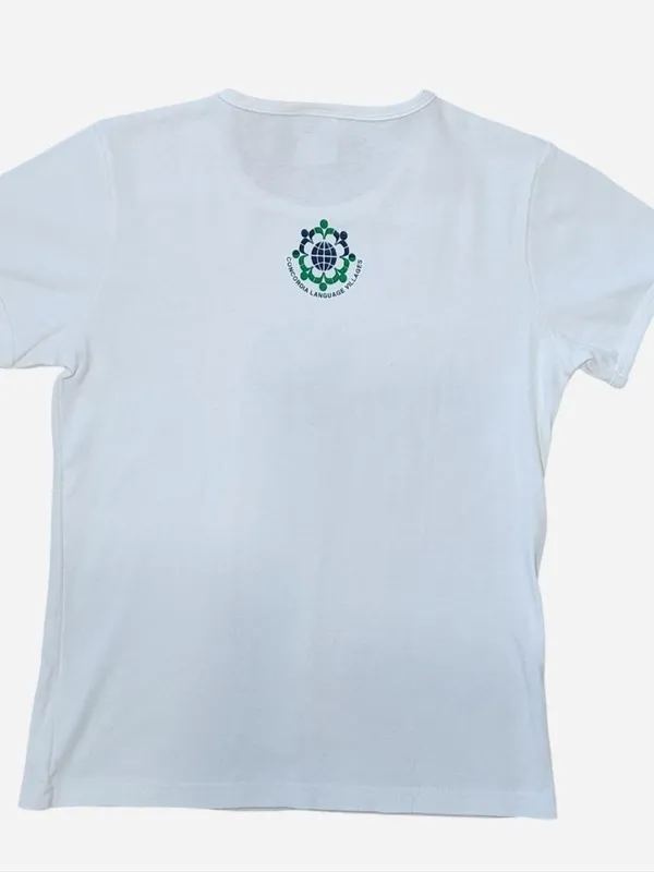 Vintage White Our World Y2k Baby Doll T-Shirt - Size Medium - Image 2