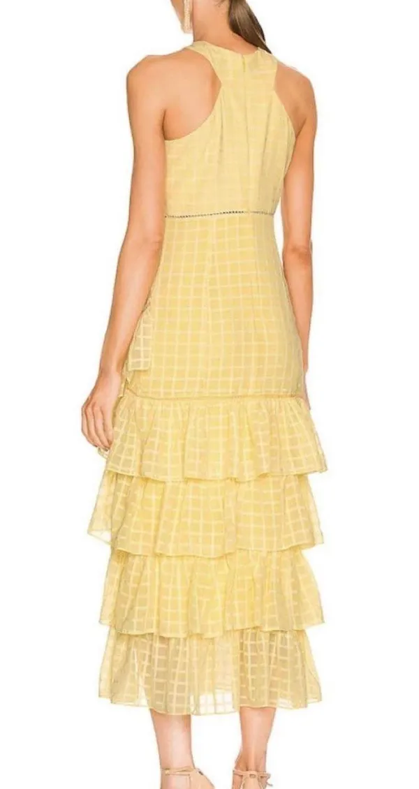 Revolve Yellow Maxi Dress Tiered  - Image 2