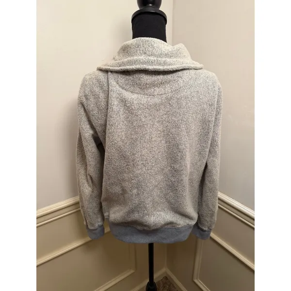 Lightning Bolt A Pure Source Mens Full Zip Funnel Neck Sweatshirt Jacket Blue - Image 7