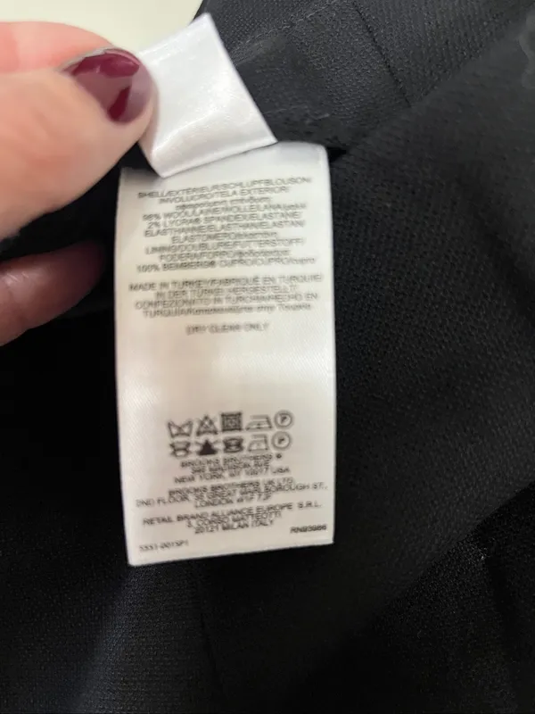 Brooks Brothers x Loro Piana Black wool Pencil Skirt size 0 - Image 5