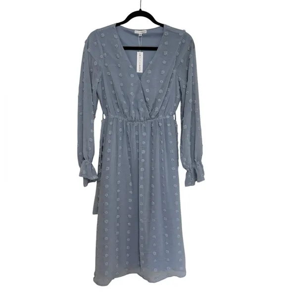 NWT Baltic Born Paisley Blue Dot Midi Dress - Size XS - Image 2