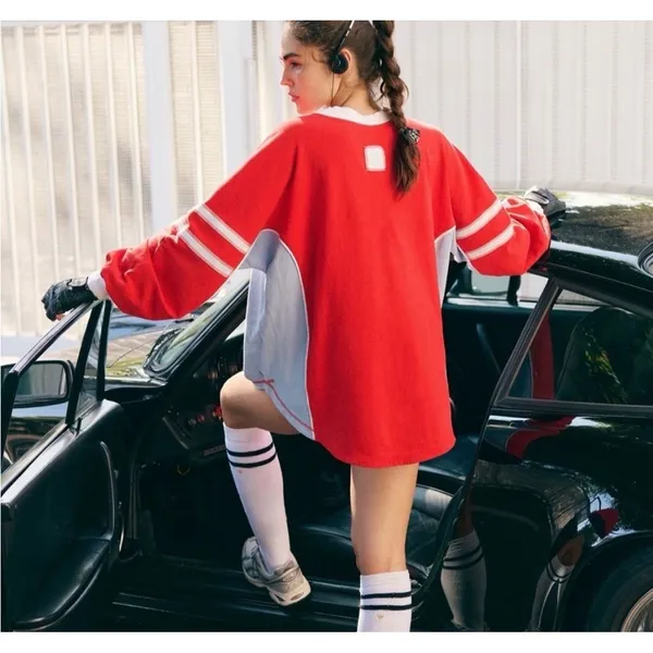 NEW Free People | FP Movement Rugby-Ready Layer in Winterberry Combo Sz Small‎ - Image 7
