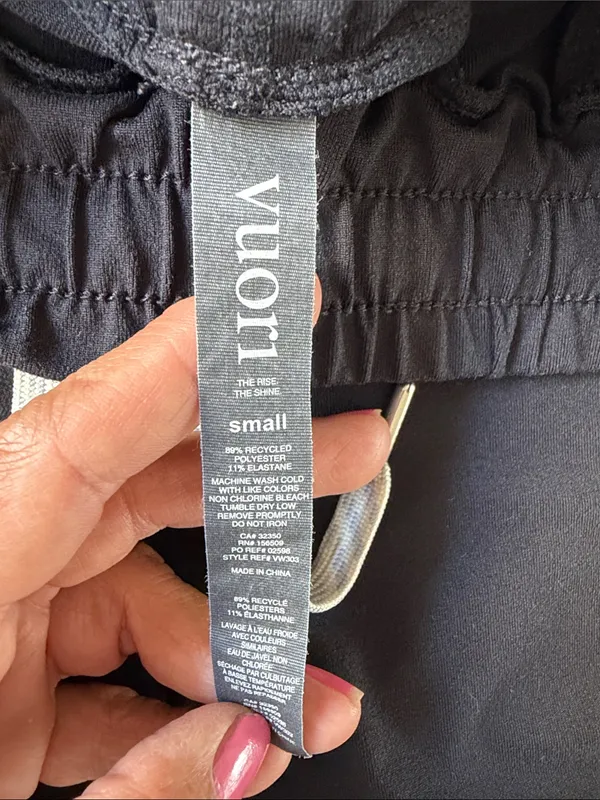 Vuori Black Athletic Jogger Pants with Drawstring - Image 4