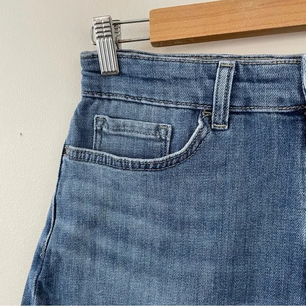 Lee High Rise Relaxed Fit Stretch Denim Jean cutoffs cut off shorts Blue 10 new - Image 6