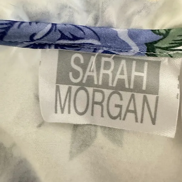 Vintage Sarah Morgan Satin Maxi Nightgown‎ Womens M Cottagecore Floral Granny - Image 6