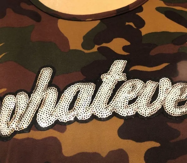 Camouflage crop top with fun sayings on front! - Image 2