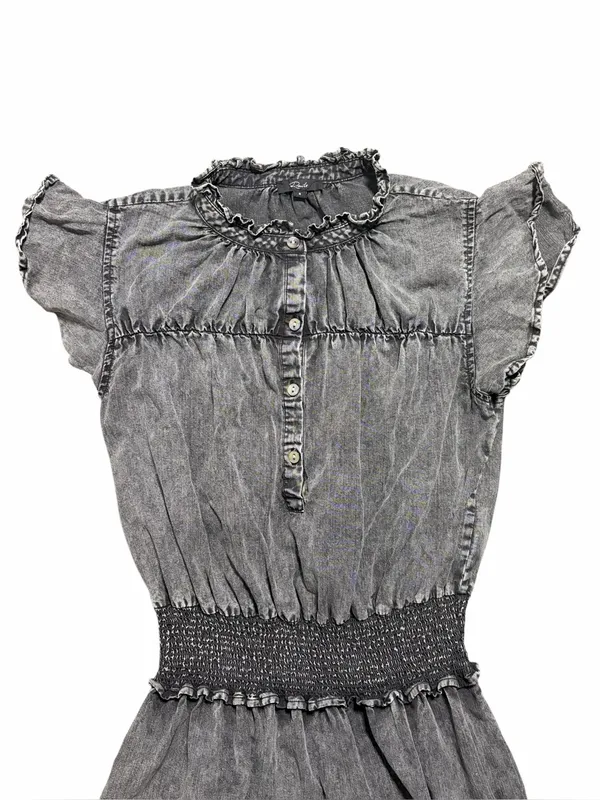 Rails Ladies Amina Mini Dress Black Acid Wash Size Small - Image 3