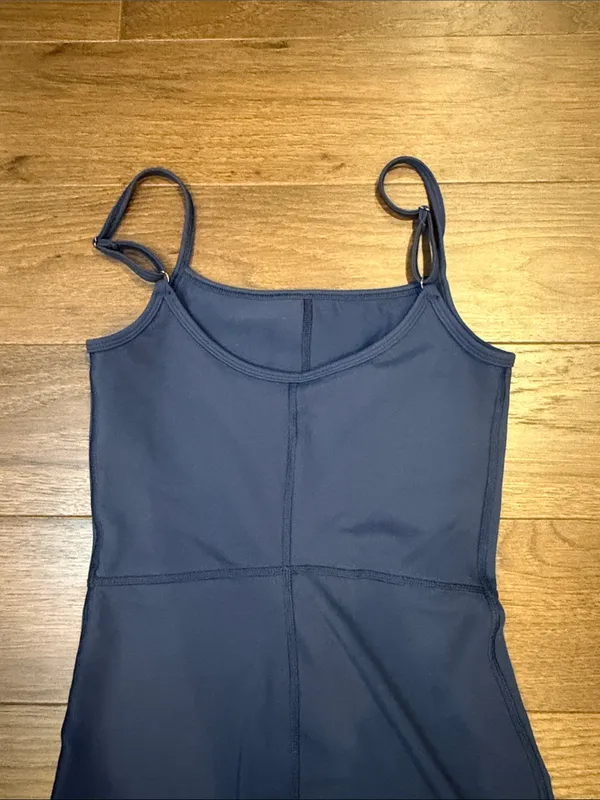 Automet Navy Blue Athletic Romper Unitard Biker Shorts Size XS - C31-065 - Image 5