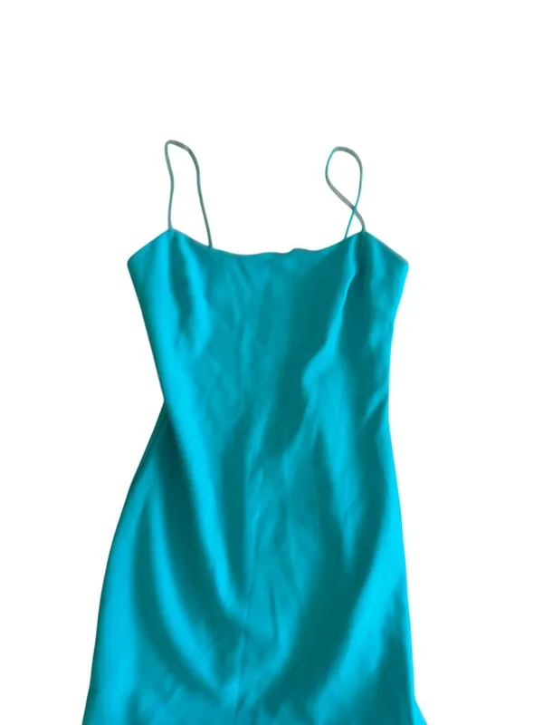 LIKELY Blue Ruffle Trim Cocktail Dress Size 2 - Image 5