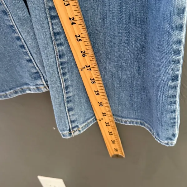 American‎ Eagle Slim Y2k Vtg Bootcut Jeans Womens 10 Light Wash Low Rise Denim - Image 8
