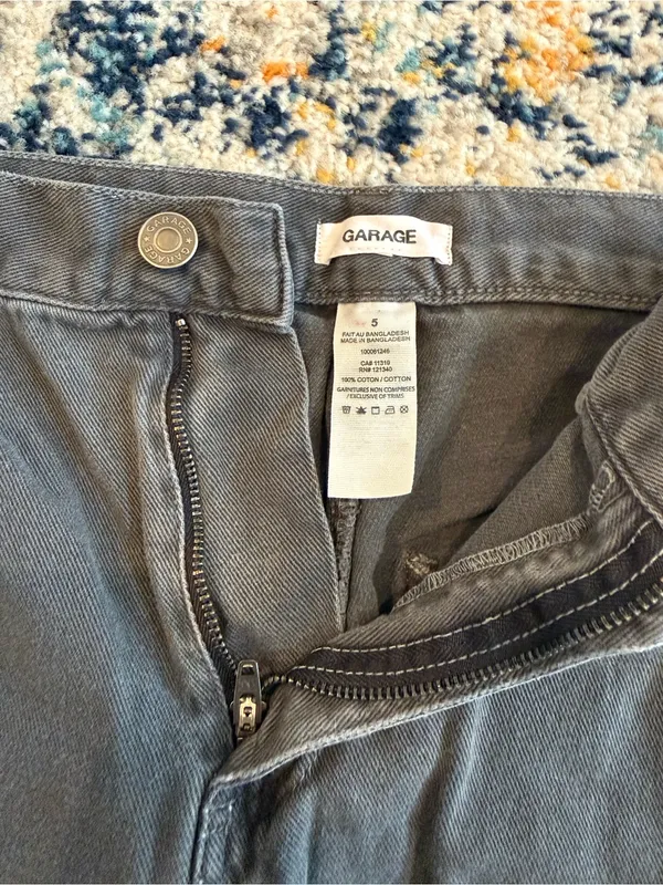 Garage Gray Straight-Leg Pants - Image 3