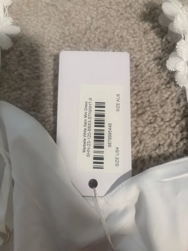 White beginning boutique dress - Image 4