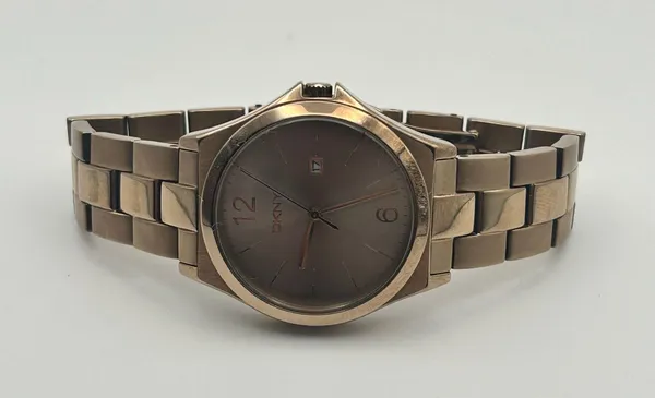 DKNY Champagne Stainless Steel Women’s Watch Working 34mm - Image 4
