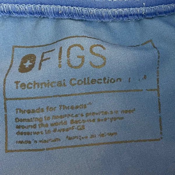 FIGS Jogger Pants Pull On Scrubs Zip Cargo Pocket Blue Women’s Size Medium - Image 9