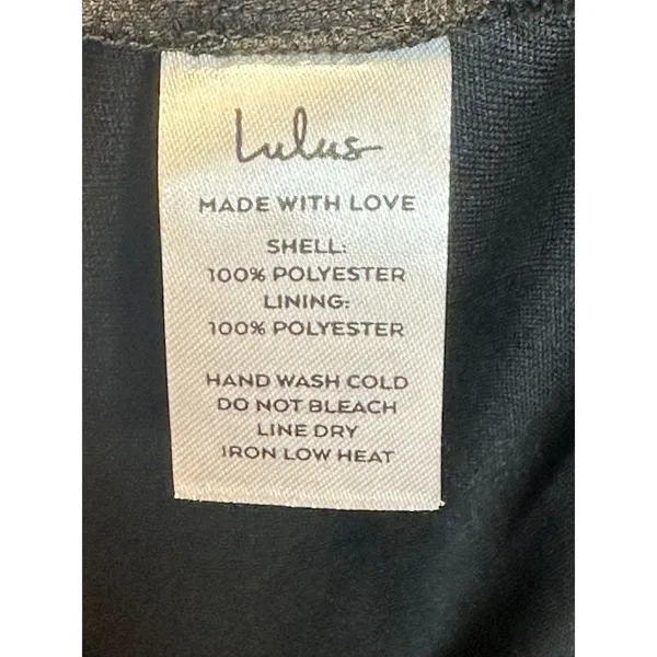 Lulus Tiered Mini Dress Womens Size Medium Blue Silver Metallic Pleated Cocktail - Image 6