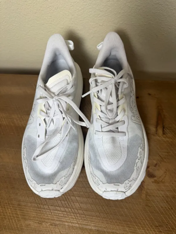 Hoka Stinson Triple White Tennies Sneakers Athletic Shoes Size 8 - Image 6