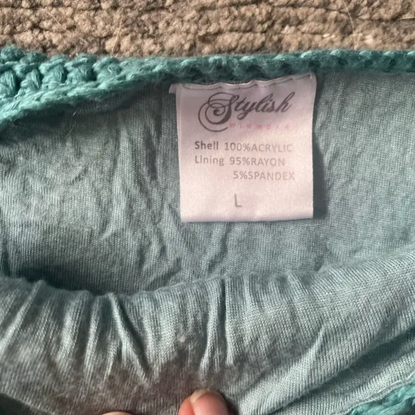 Teal crochet bikini Size M - Image 4