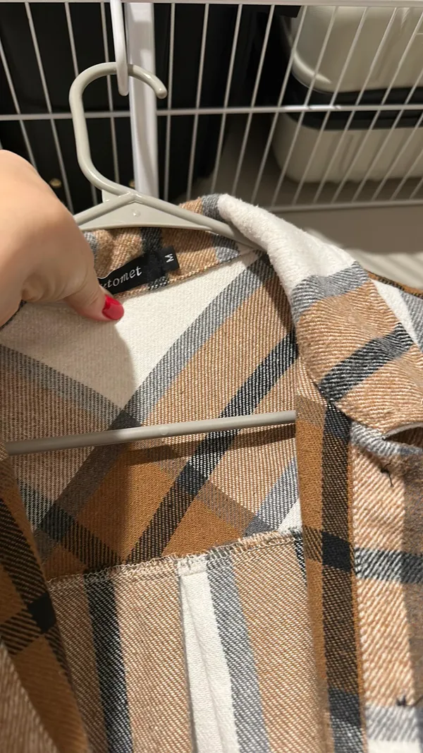 Fleece Flannel Brown Size M - Image 3