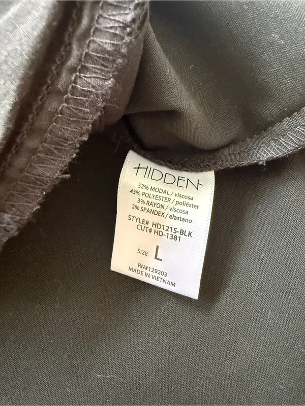 HIDDEN Los Angeles Abbey Coated Oversized Black Shirt Jacket Size Large - Image 8
