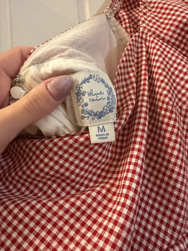 Red Gingham Francesca's Dress - Image 3
