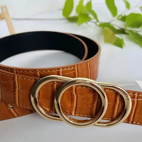 NWT A New Day Fashion Belt Faux Crocodile Pattern Gold Tone Buckle Sz medium - Image 4