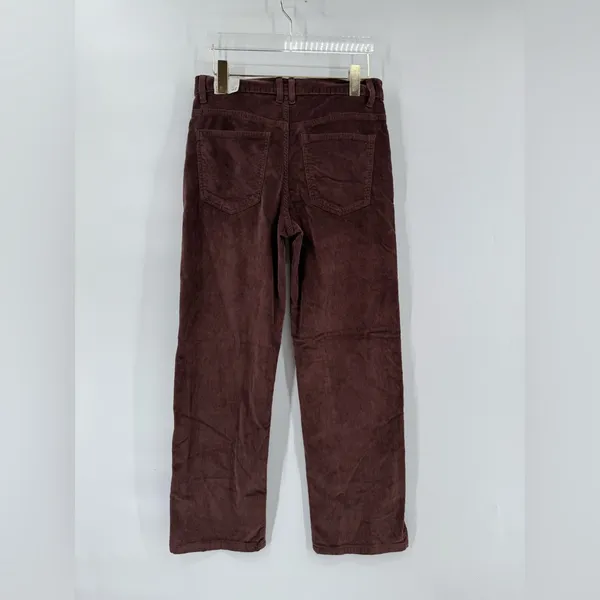 Free People x We‎ The Free Risk Taker Cord Straight Leg in Chocolate Truffle 28 - Image 4