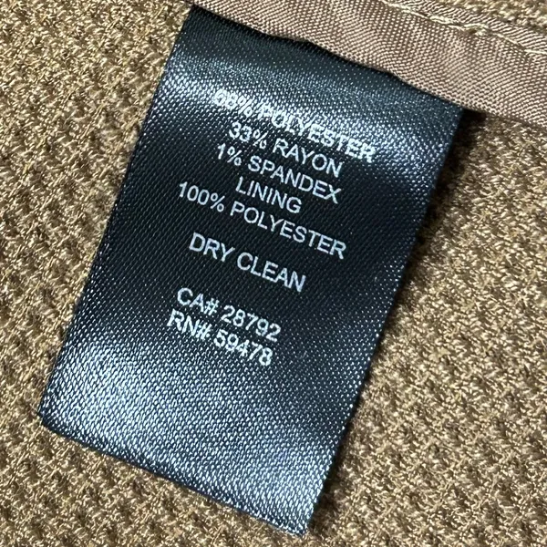 Mercer & Madison tan waffle knit fitted blazer suit jacket NWT woman’s XS - Image 5