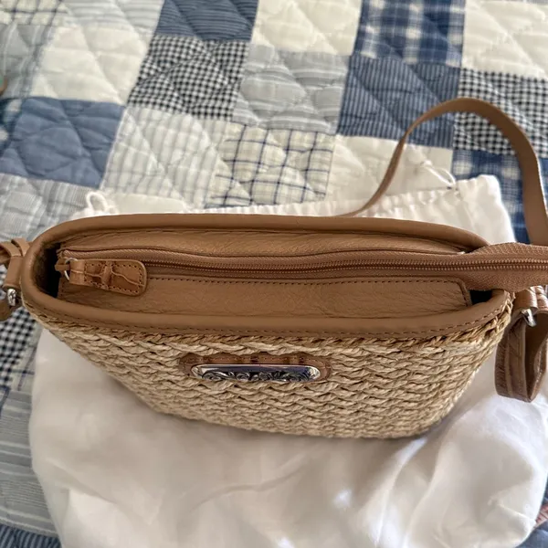 Brighton Emme woven crossbody bag with heart charm and dust bag - Image 10