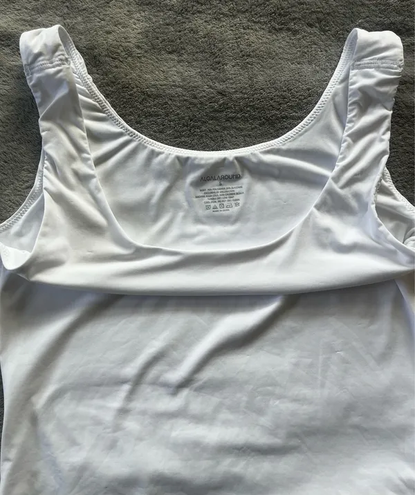 ALGALAROUND White Bodysuit Size Small - Image 5